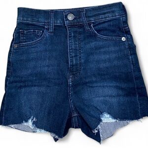 Express Denim Blue shortie highrise Shorts